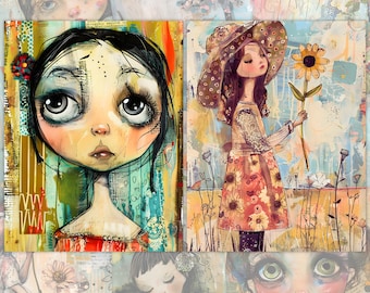 Whimsical Mixed Media Junk Journal: Shabby Chic Ephemera (Digital Download)