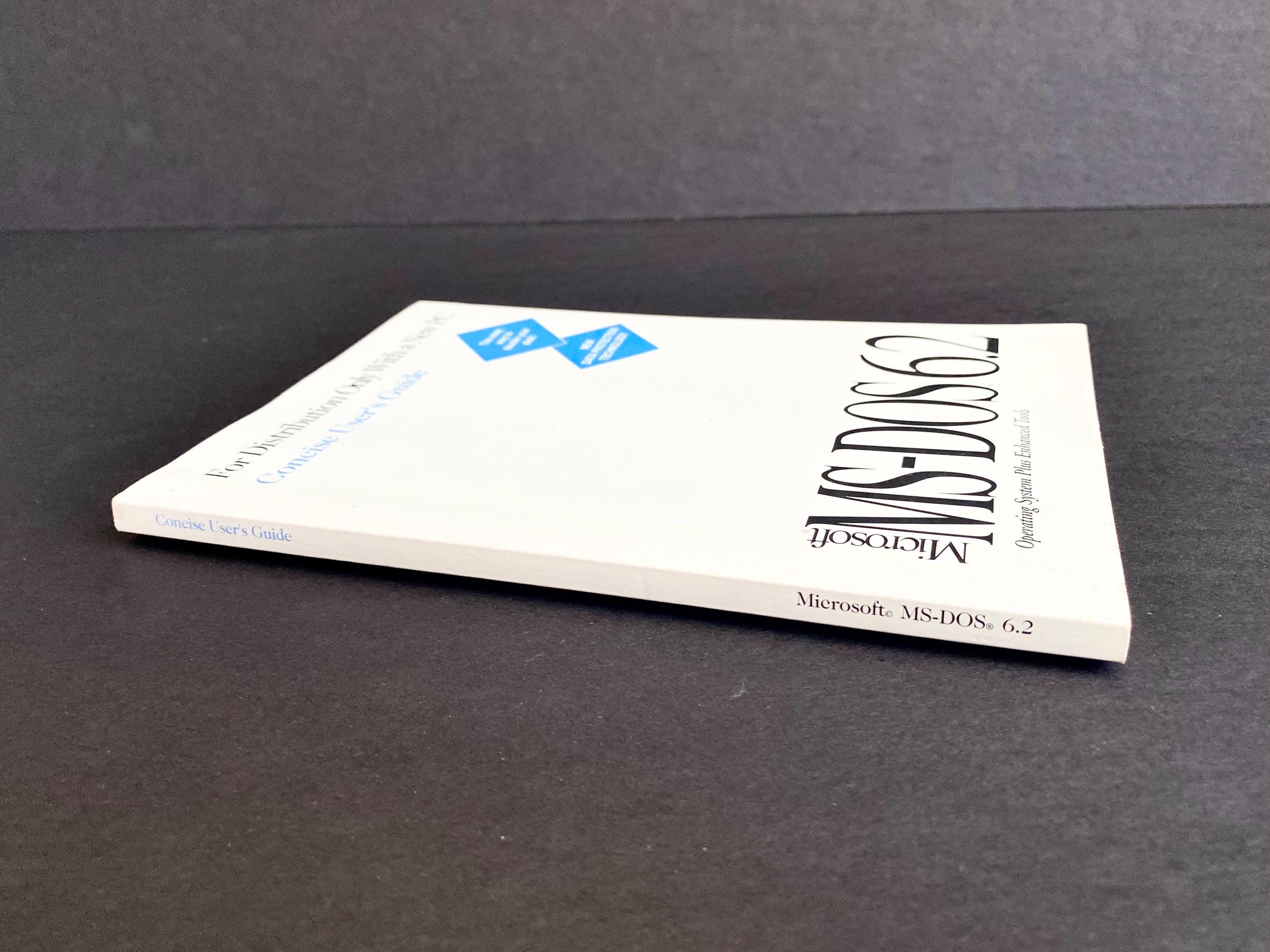 【中古】 早わかりMSーDOS　Ver．6．2実用マニュアル Vintage MS-DOS 6.2 Concise User's Guide Book 1993 - Etsy