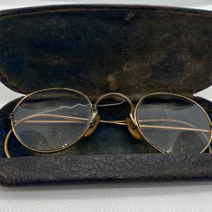 ANTIQUE ARCO 12k gold filled spectacles eyeglasses in case Zanesville OH