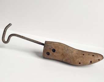 Vintage Wooden shoe Stretcher Shoe Tree Rustic antique