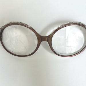 Vintage jeweled 1960s ladies spectacles eyeglasses trifocals