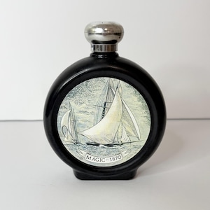 Vintage ‘Magic’ Old Spice Masted Ship Aftershave Decanter, Commemorative Flask