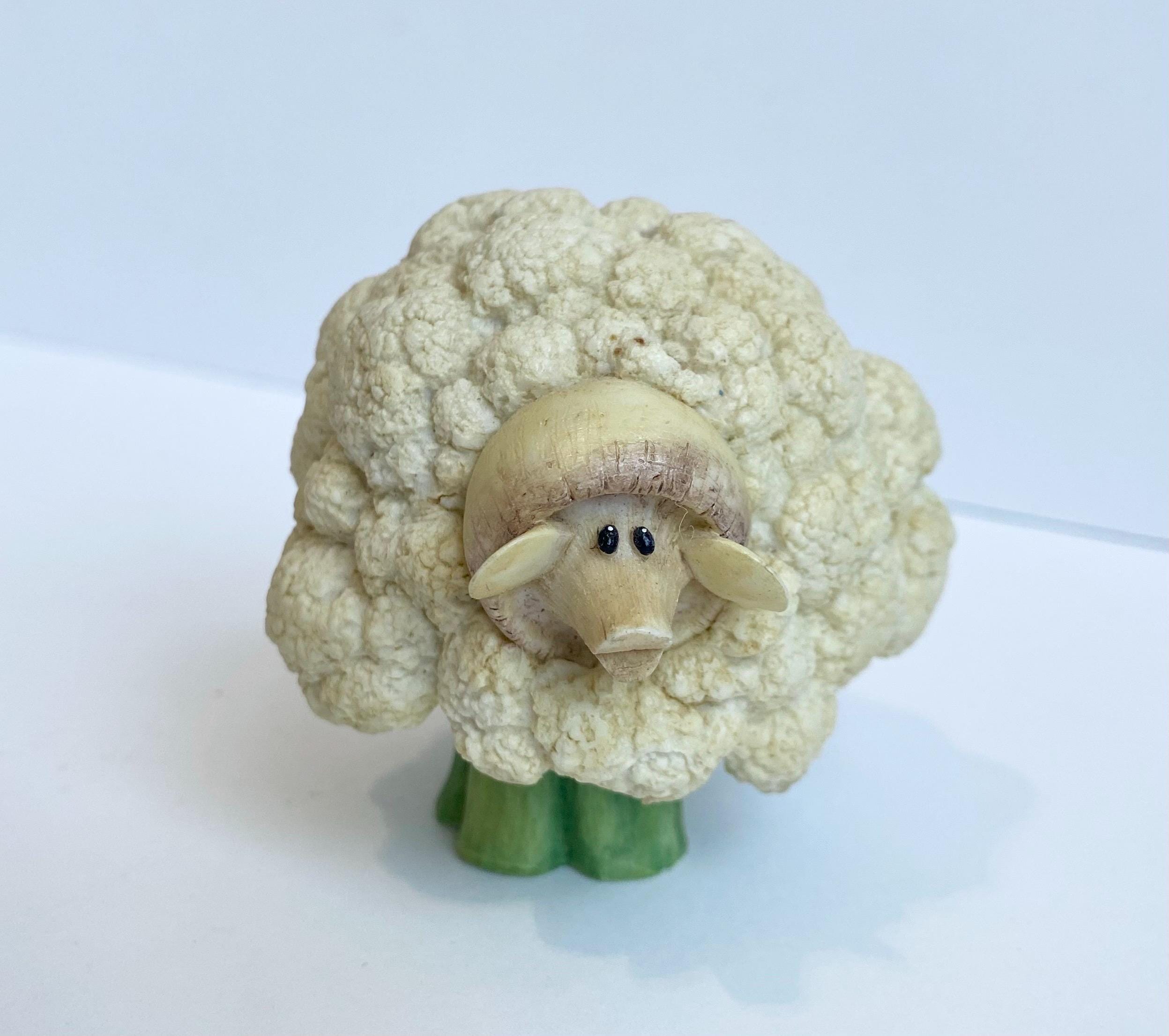 Vintage 3” Cauliflower Sheep, Home Grown by Enesco 2004 Figurine