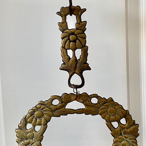 Vintage 1900s Bronze Japanese BUDDHIST altar lamp shrine