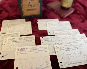 Lot of 12 Vintage ENT Ear Nose and Throat  Medicine Prescriptions 1950s 1960s