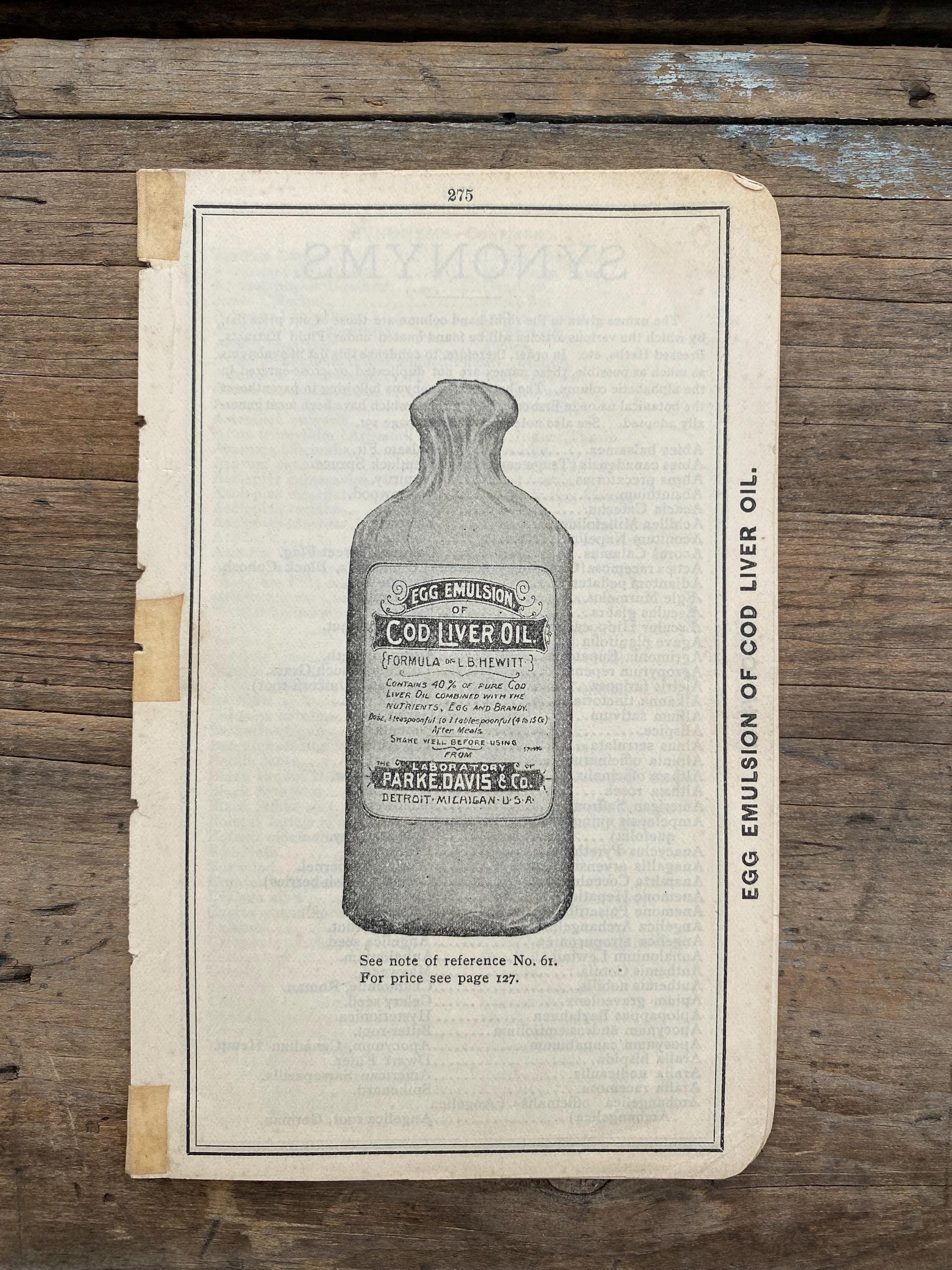 Extract of Malt and Cod Liver Oil アンティークポット【s0214