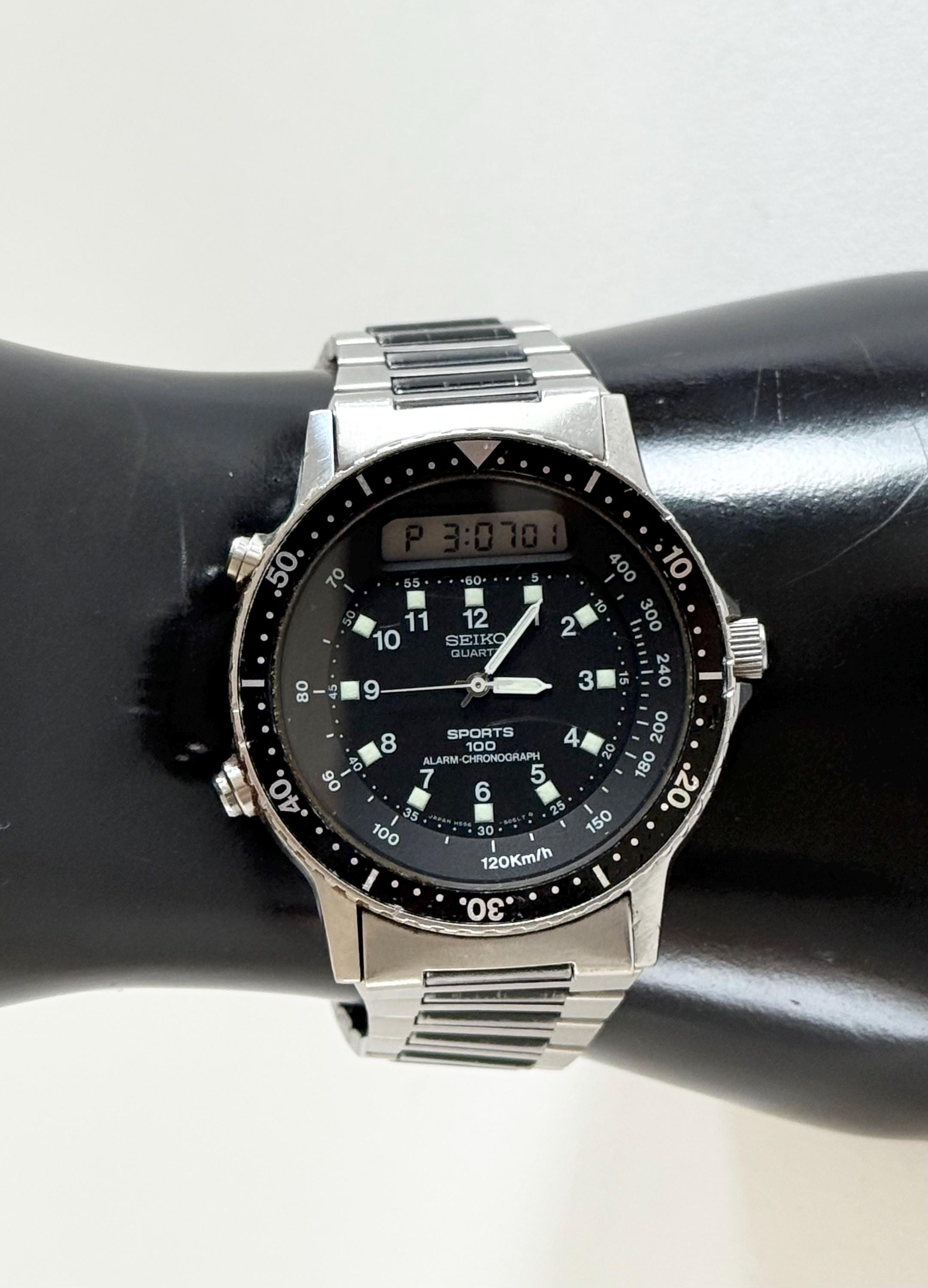 Seiko H558 Seiko Quartz Alarm Chronograph Vintage Vintage Seiko