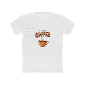 But First Coffee Morning Ritual Shirt, Coffee Lover Gift, Retro Cafe Tee, Morning Person Graphic
