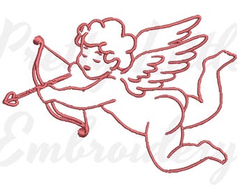 Cupid Angel Embroidery Design File