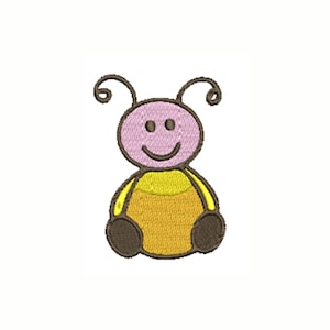 Beautiful Bee Machine Embroidery Design - Instant Download Honeybee Stitch Pattern - Cute Insect Digital Embroidery File for DIY Projects
