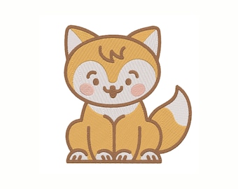 かわいい猫の機械刺繍デザイン - 動物デザインの即時ダウンロード - DIY プロジェクト用のかわいいデジタル刺繍ファイル