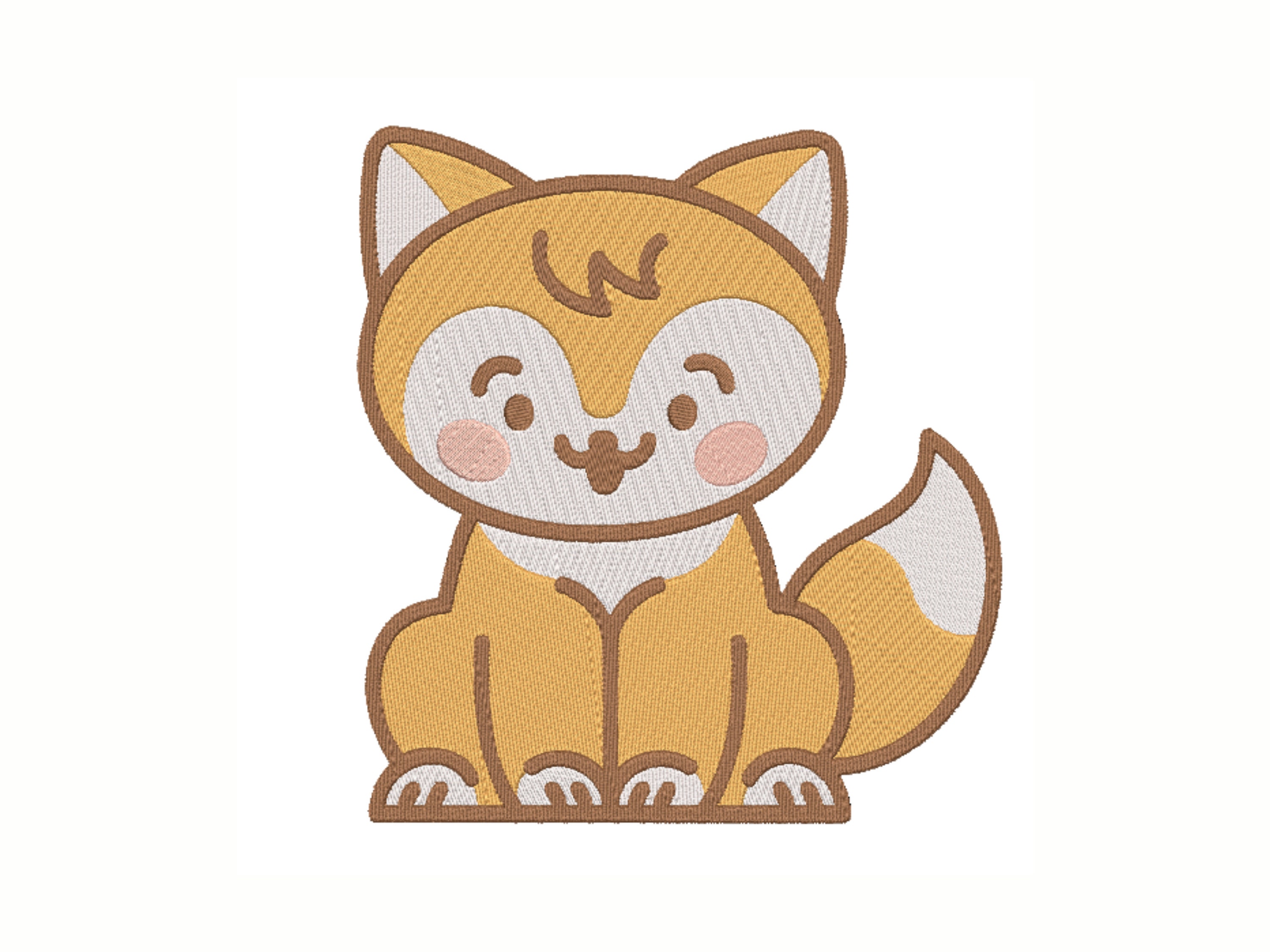 Cute Cat Machine Embroidery Design - Instant Download Animal Design ...