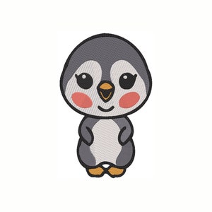 Cute Baby Penguin Embroidery Design, Animal Embroidery Design, Machine Embroidery Design, 6 Sizes, Instant Download
