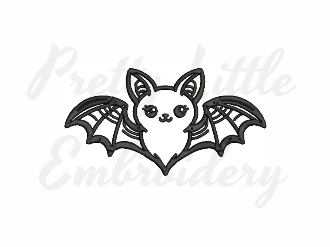 Bats Embroidery Design: Halloween Machine Embroidery (instant Download ...