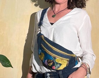 Denim Crossbody Bag