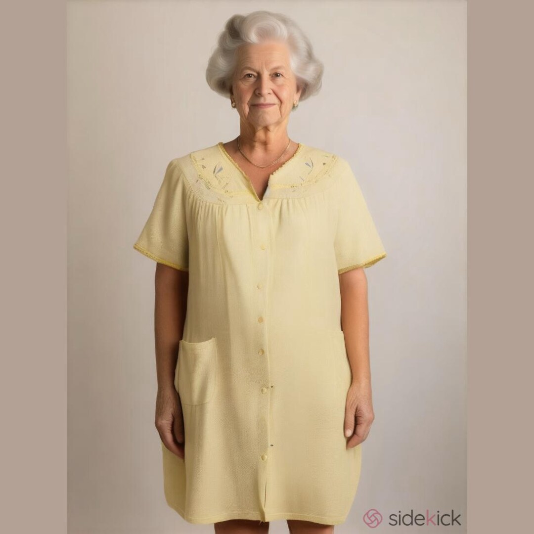 Adonna Terry Robe Vintage Adonna Nightgown Robe Size Medium Yellow Cottagecore ...
