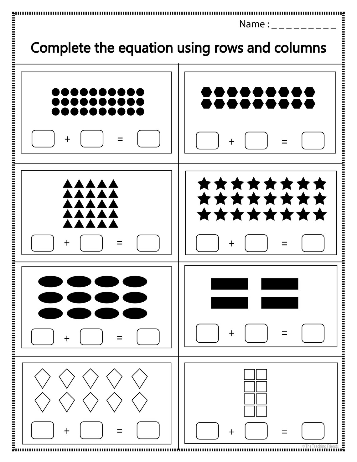 Multiplication Worksheets Arrays Activities Hands on Math Centers 2nd ...
