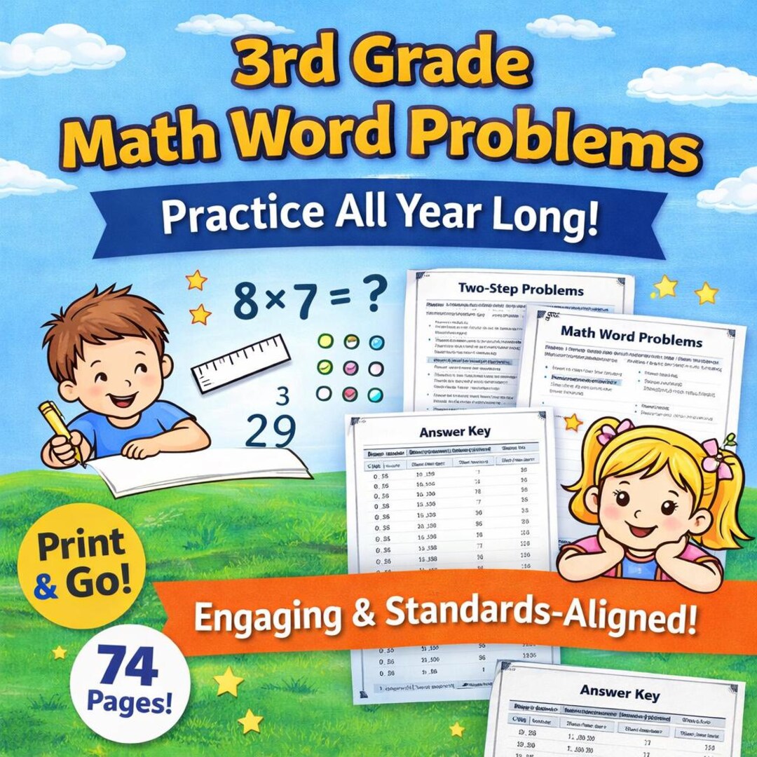3rd Grade Math Word Problems Worksheets | Ccss-aligned Problem Solving ...