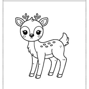 Woodland Animals Coloring Pages: Fun Kids Activity (Digital Download)