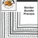 Printable Border Frames Clipart: Teacher Worksheet Decor (digital ...