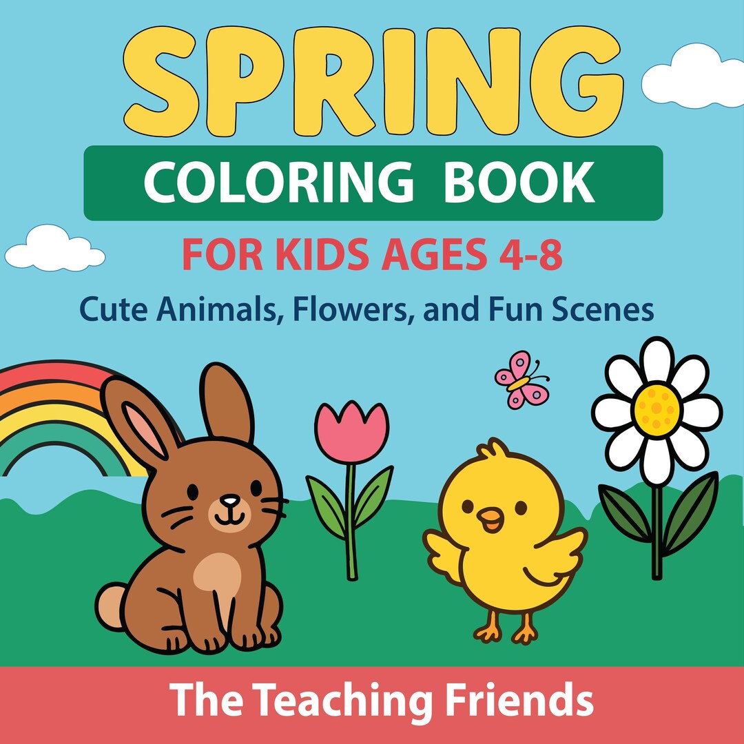 Printable Spring Coloring Pages for Kids | 100 Cute Animal & Flower ...