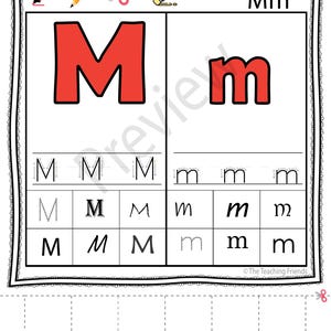 Alphabet Cut and Paste Letter Recognition Uppercase and Lowercase ABC Sorting Activity Preschool Kindergarten Phonics Practice