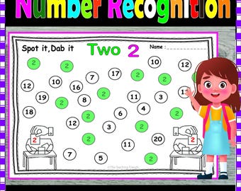 Number Recognition Worksheets: Kindergarten Math Activities (PDF Printable)