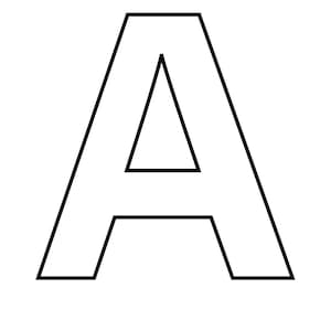 Letras mayúsculas del alfabeto grandes para imprimir, letras grandes para el tablón de anuncios del aula, recursos didácticos, decoración educativa, PDF