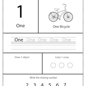 Counting 1 to 20 Worksheets Number Learning Activities Preschool Kindergarten Math Practice Printable Educational Resource