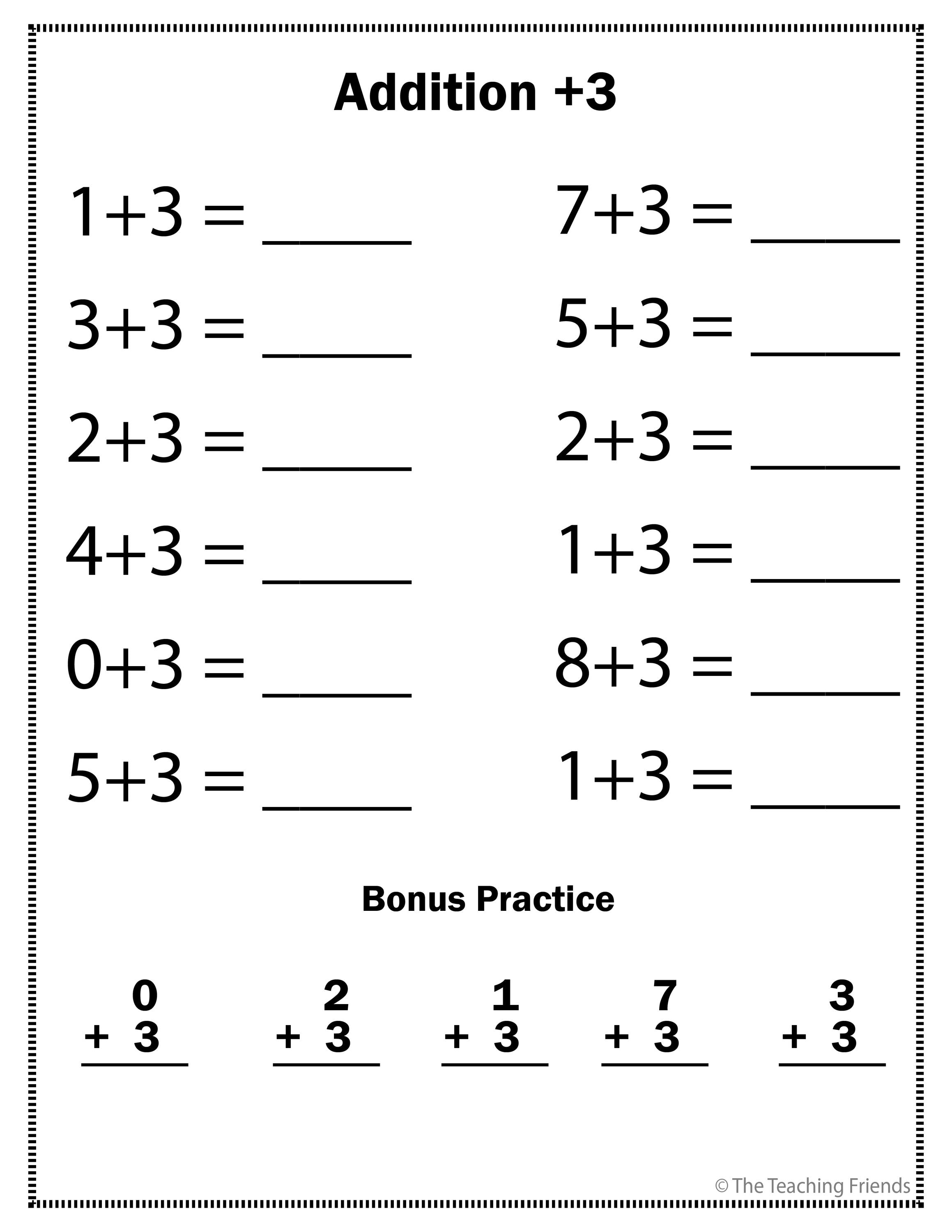 Math Drills, Addition and Subtraction Worksheets, Timed Tests ...