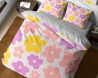 花柄布団カバー / カラフルなリトルデイジー - Etsy 日本