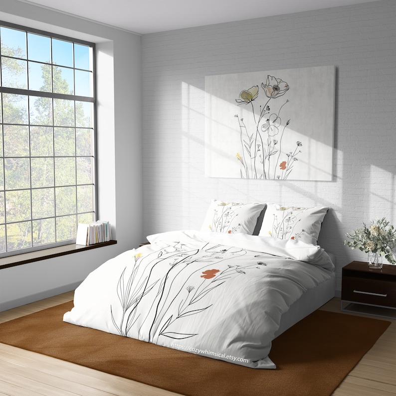 Bedding Cotton Duvet Cover Set Bedspread Quilt Cover Aesthetic Bedroom Zipper Closure
