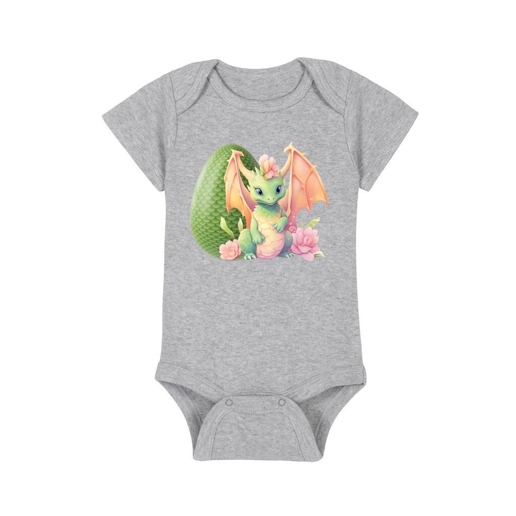 BABIES DRESS WITH SHIRRING HEART OF A DRAGON