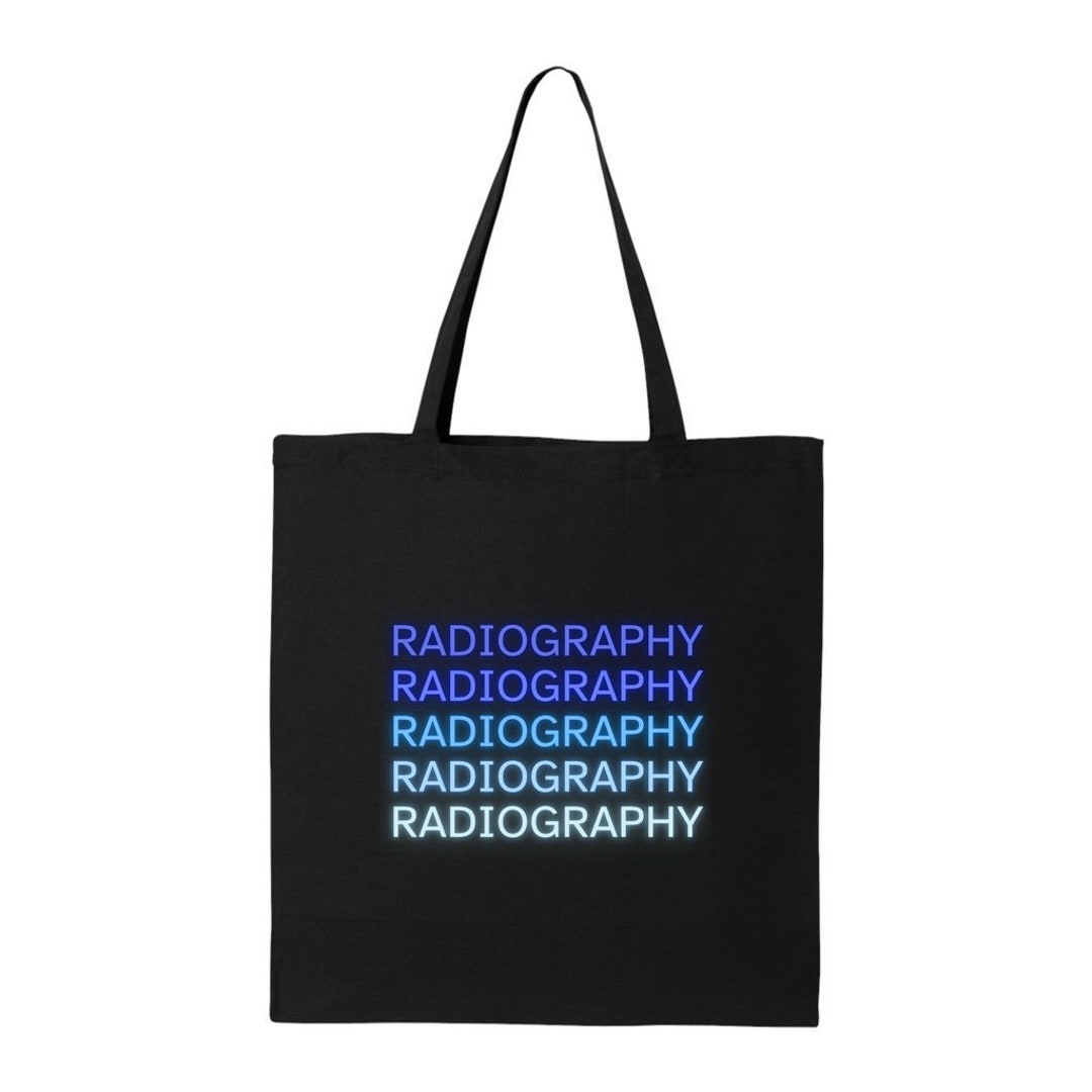 Neon Radiography Tote, Rad Tech Student Tote, Gift for MRT, X-ray Tech ...