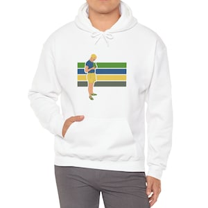 Hoodie (6 Colors) of &quot;Steady Hands Camera Man&quot; Original Artwork by Adam H. Retro image, photograher, Hooded Sweatshirt. Mid Century Unisex