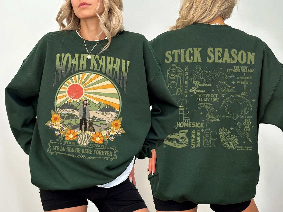 Stick Season Tour 2024 Sweatshirt, Noah Kahan Stick Season Tour 2024