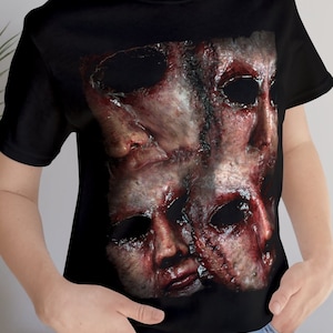 スキンドフェイス レザーフェイス ユニセックス Tシャツ