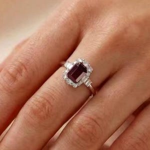 Natural Ruby Diamond Ring • Diana Ring • Natural Gemstone Ring • Ruby Jewelry • Gift for Women • Perfect Gift