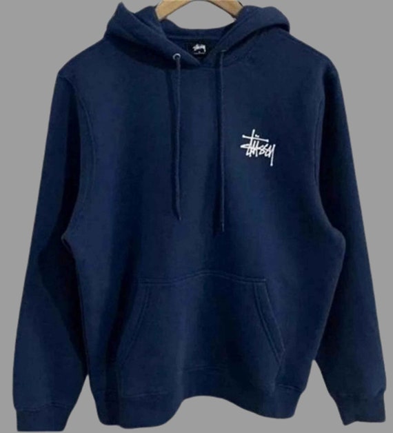 New Vintage Stussy Spell Out Hoodie Men Pullover … - image 2
