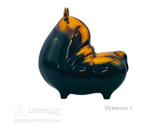 Modern Ceramic Bull Sculpture – Handmade Spanish Style Figurine
