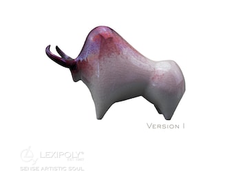 Unique Ceramic Bull Sculpture | Spanish Art | Decorhome decor gift