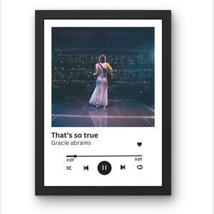 THATS SO TRUE Gracie abrams digital wall art poster. instant download