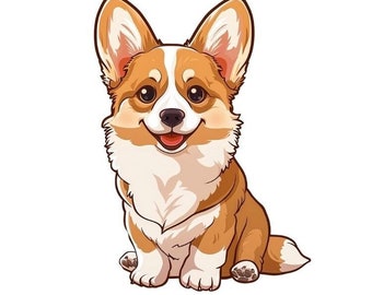 Dogs Clipart Bundle | 20 Cute Dog Breeds PNG clipart, Kawaii Dogs for Card Making, Printing, Paper Craft, Sublimation - Commercial Use