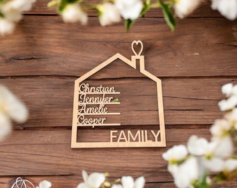Name plate | Family name sign | Wall decoration | personalized sign | Gift | Wedding | Wooden sign | Entrance door sign | Door sign