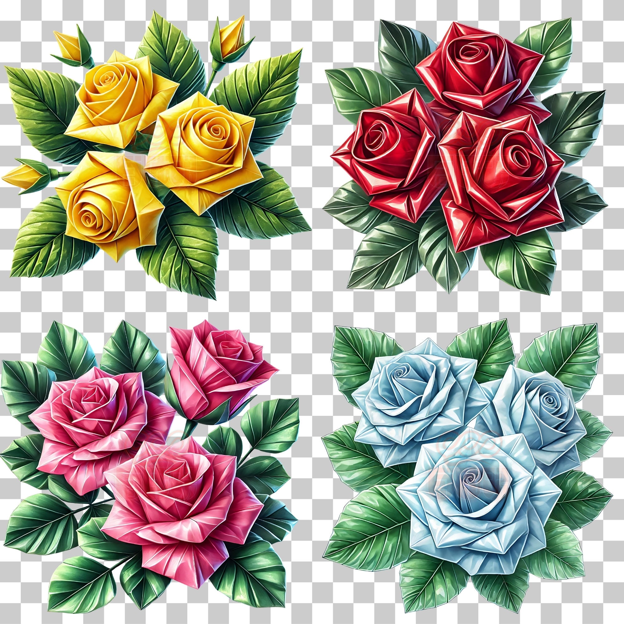 Watercolor Roses Clipart,14 High Quality Pngs,beautiful Roses Clipart ...