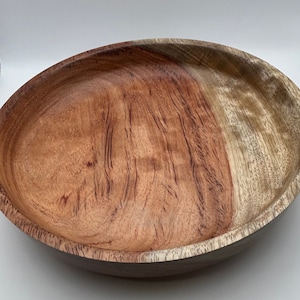 Hand-turned bowl made from distinctive Burbinga wood