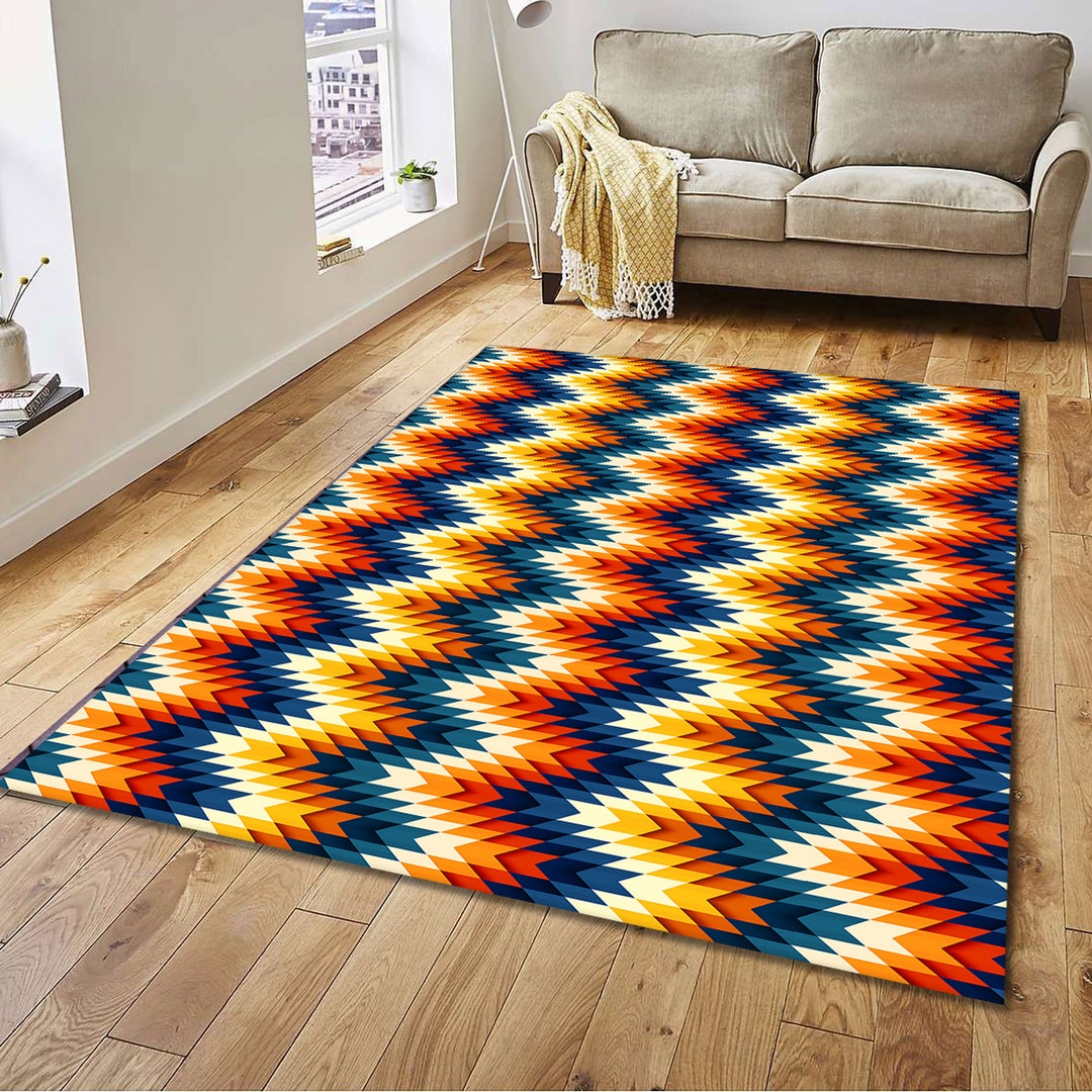 Artfull Geometric Rug, Popular Rug, Home Decor Rug, Modern Rug, Gift