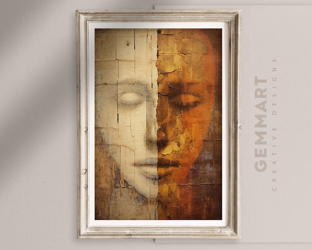 Neutral Sleep Wall Art Woman Face Wall Art Abstract Etsy