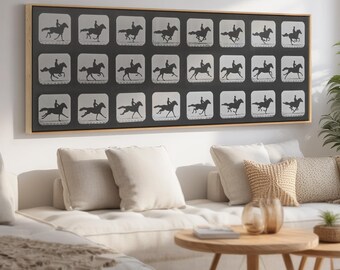 エドワード・マイブリッジの写真、動作研究、騎手と馬、1880 年代