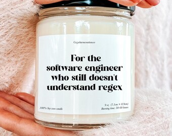 Grappige software-ingenieur kaars, grappig cadeau voor softwareontwikkelaars, software-ingenieur gag geschenken, nieuwe codeerders cadeau, grappige software-ontwikkelaar geschenken